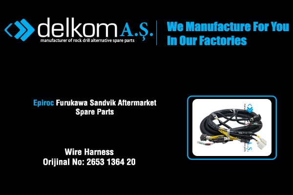 Wire Harness Rock Drill Spare Parts