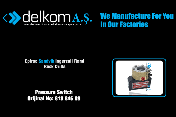 Pressure Switch Rock Drill Spare Parts