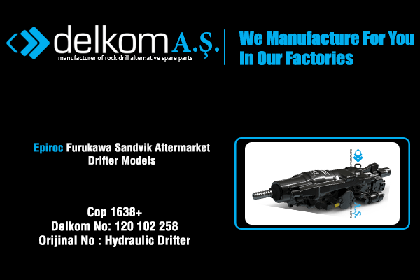 COP 1638+ Rock Drill Spare Parts