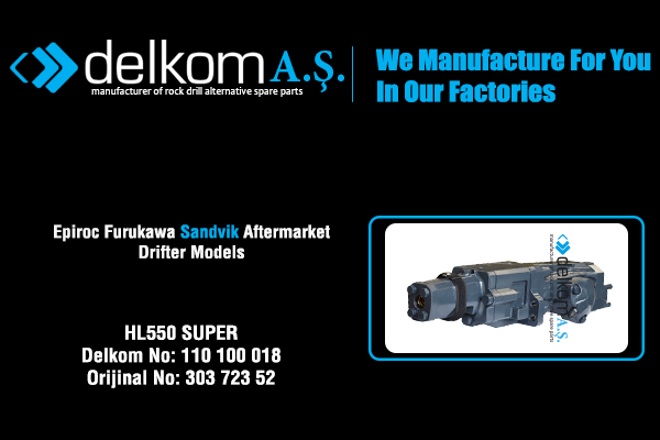 HL550 Super Rock Drill Spare Parts