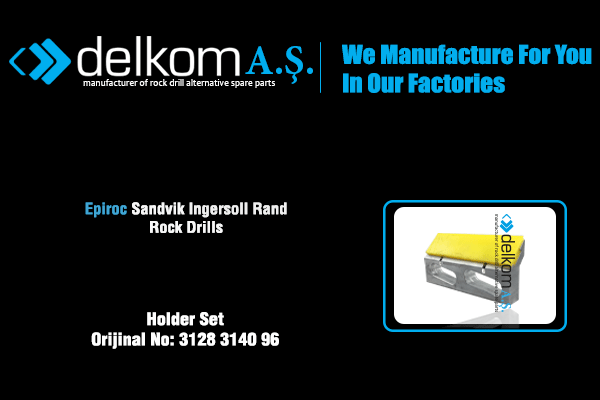 Kızak Slayt Seti Alt Rock Drill Spare Parts
