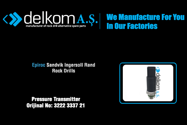 Basınç Sensörü Rock Drill Spare Parts