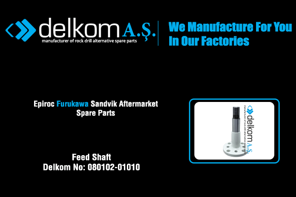 Robot Zincir Dişli Mili Rock Drill Spare Parts