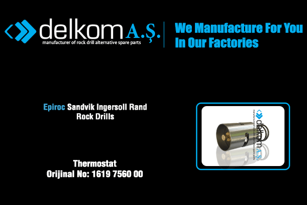 Kompresör Yağ Termostatı Rock Drill Spare Parts