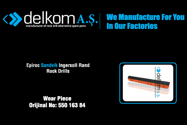 Kızak Boom Bağlantı Slaytı Üst Rock Drill Spare Parts