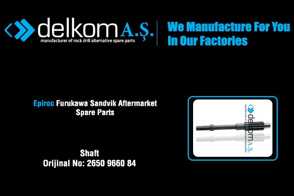 Hava Motoru Şaftı Rock Drill Spare Parts