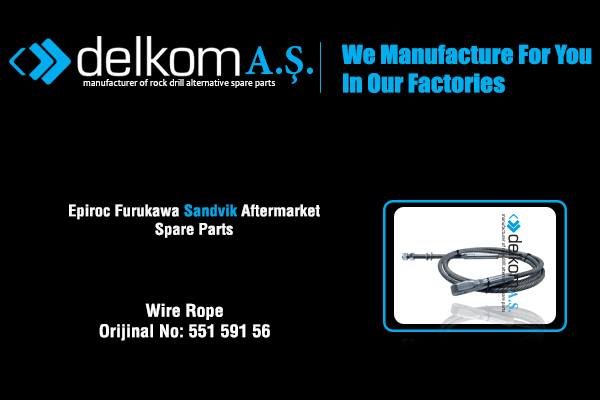 Baskı Halatı Rock Drill Spare Parts