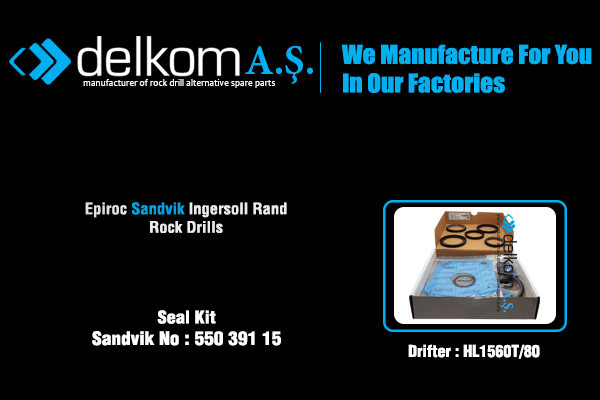 Tabanca Tamir Takımı HL1560T/80 Rock Drill Spare Parts