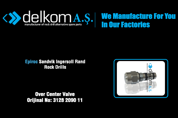 Hidrolik Valf Rock Drill Spare Parts
