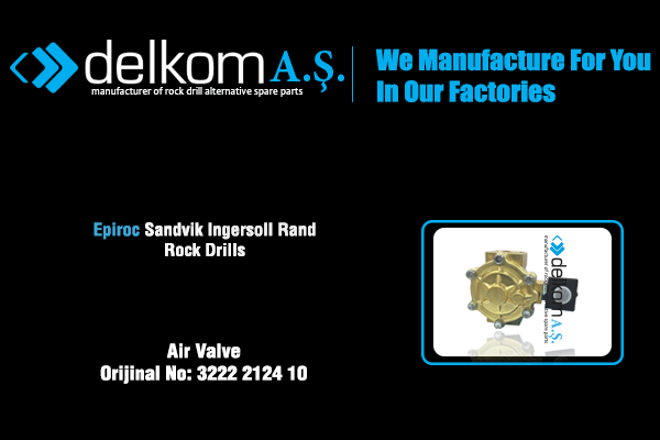 Hava Valfi Rock Drill Spare Parts