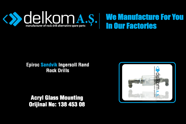 Tabanca Yağlama Göstergesi Rock Drill Spare Parts
