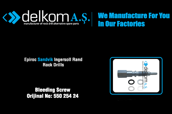 Hava Alma Civatası Komple Rock Drill Spare Parts