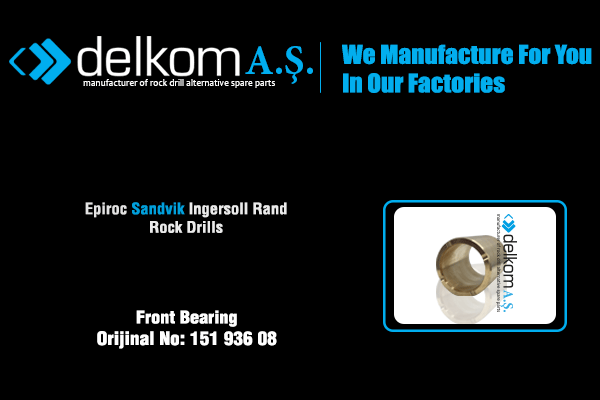 Rotasyon Yatağı Ön Rock Drill Spare Parts