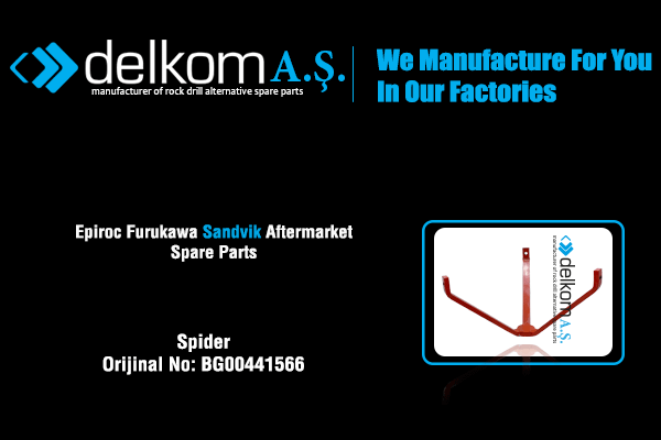 Taş Dökücü Çadır Pleyti Rock Drill Spare Parts