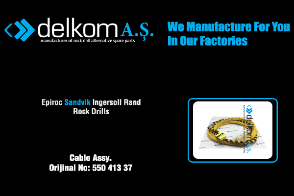 Cable Assy. Rock Drill Spare Parts